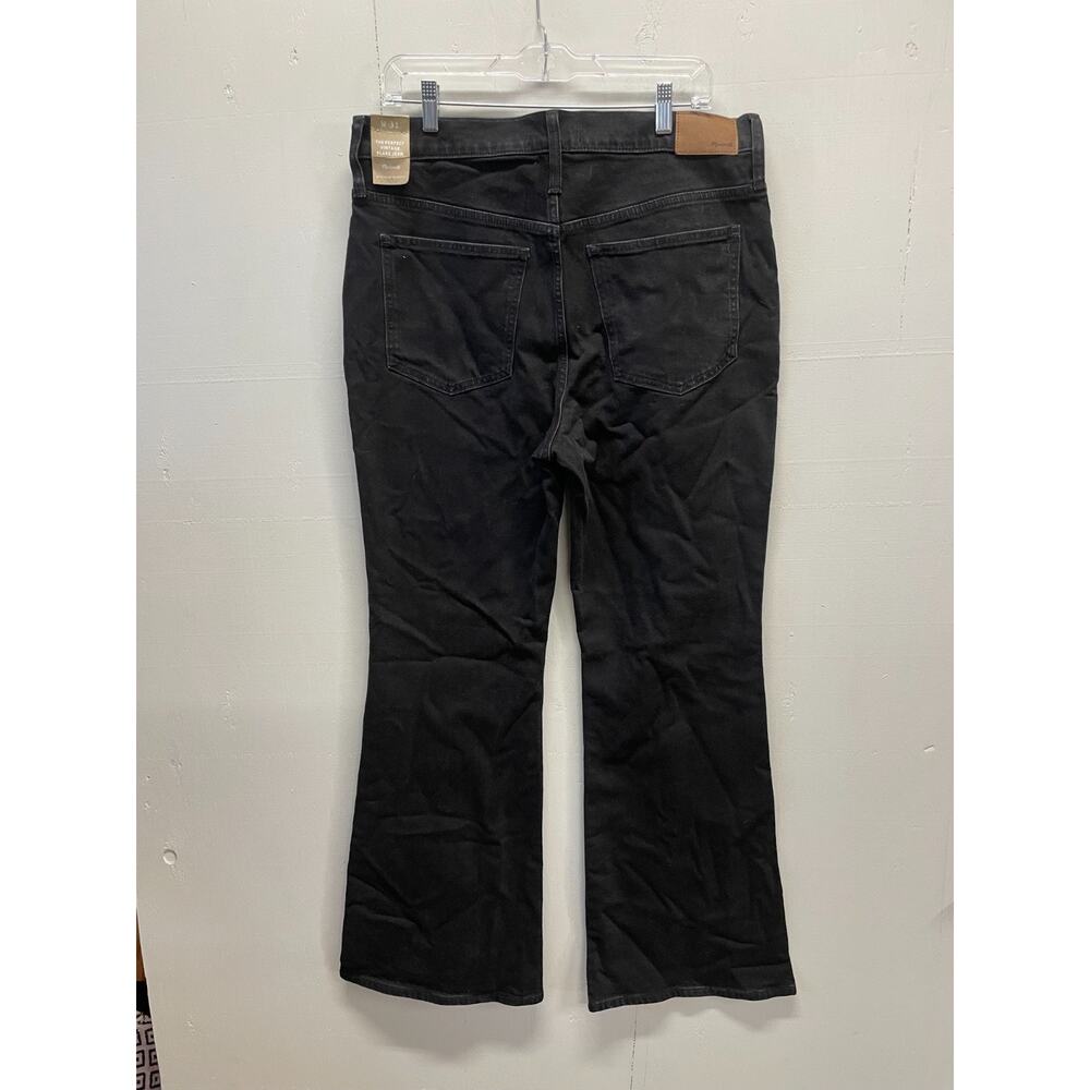 Madewell Women's Black Jeans 31 Tall Perfect Vintage Flare Jean High Rise NWT - Picture 4 of 9